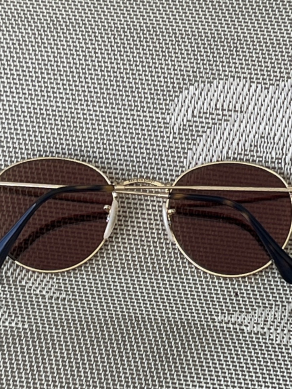 Ray-Ban RB 3447-N Round Metal 001/Z2 Sunglasses Gold 50-21-145 Italy - Picture 6 of 10